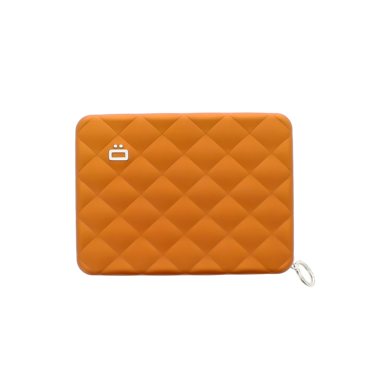 Aluminum Wallet Quilted Passport - Orange